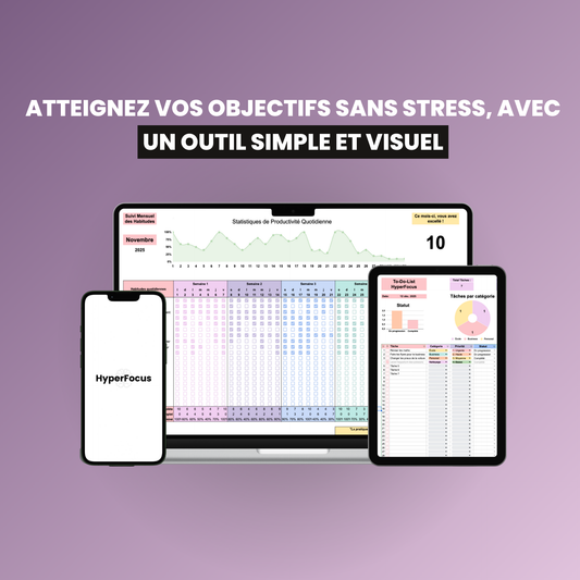 HyperFocus - La solution tout-en-1 pour avancer chaque jour, sans surcharge mentale